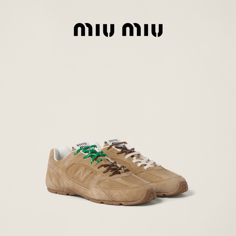 Miu Miu New Balance X Miu Miu 530 Suede Cow Leather Mesh Sneakers Miu Miu New Balance X Miu Miu 530 Suede Cow Leather Mesh Sneakers