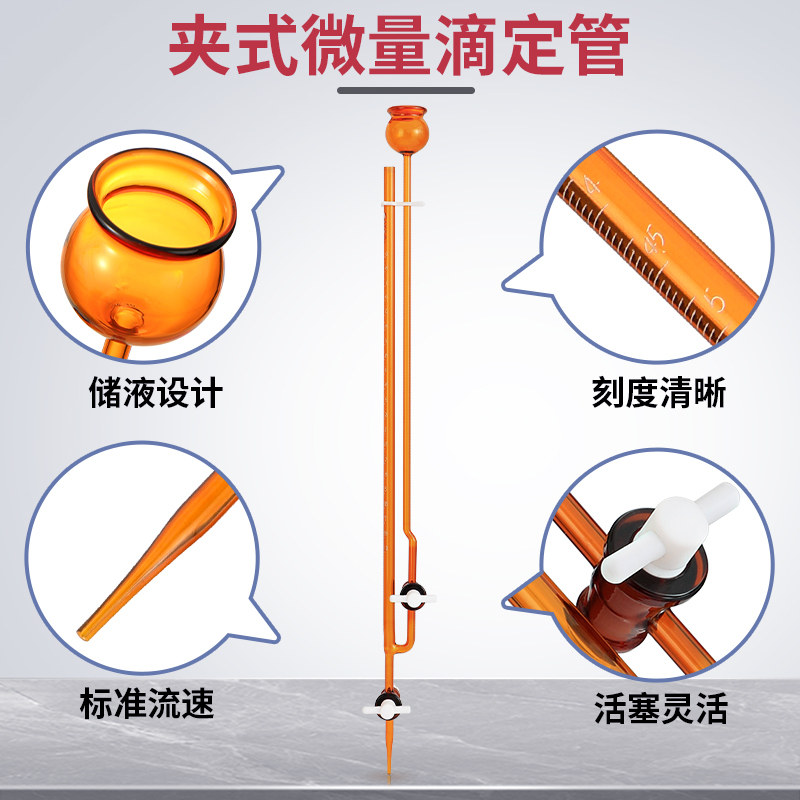 Pomex POMEX玻璃夹式微量滴定管:实验室里的精准测量神器,你值得拥有!-教学仪器-淘宝百科网