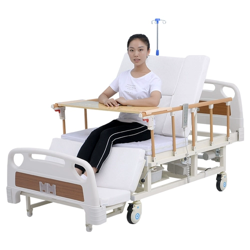 Домашние многофункциональные кровати поднимают кровати пожилые люди, парализованные больницы больницы больницы, медицинская медицинская медицинская кроватя, электрическая поворотная кровать