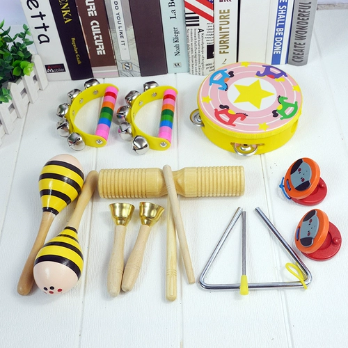 Музыкальные инструменты, детские учебные пособия для детского сада, музыкальный маракас, ударные инструменты, комплект, раннее развитие