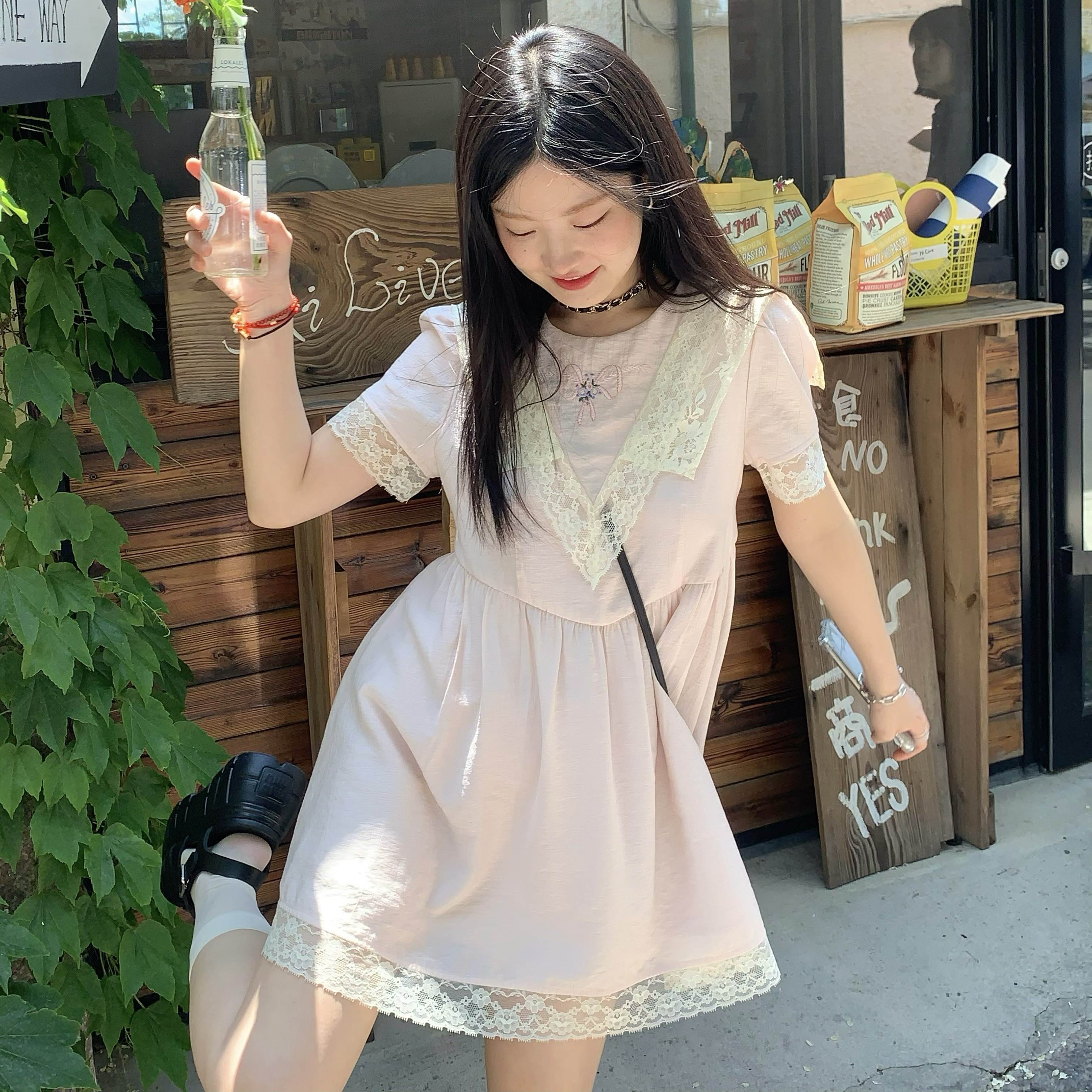 Sweetheart Princess's everwear Summer women's dress 2022 Summer new long skirts Stunning Slim Pink Ocean Dress