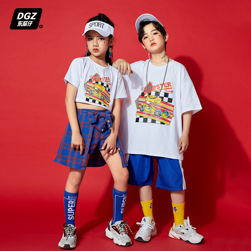 June 1 children's performance clothing girls cheerleading costumes street dance suit boys primary school sports clothing