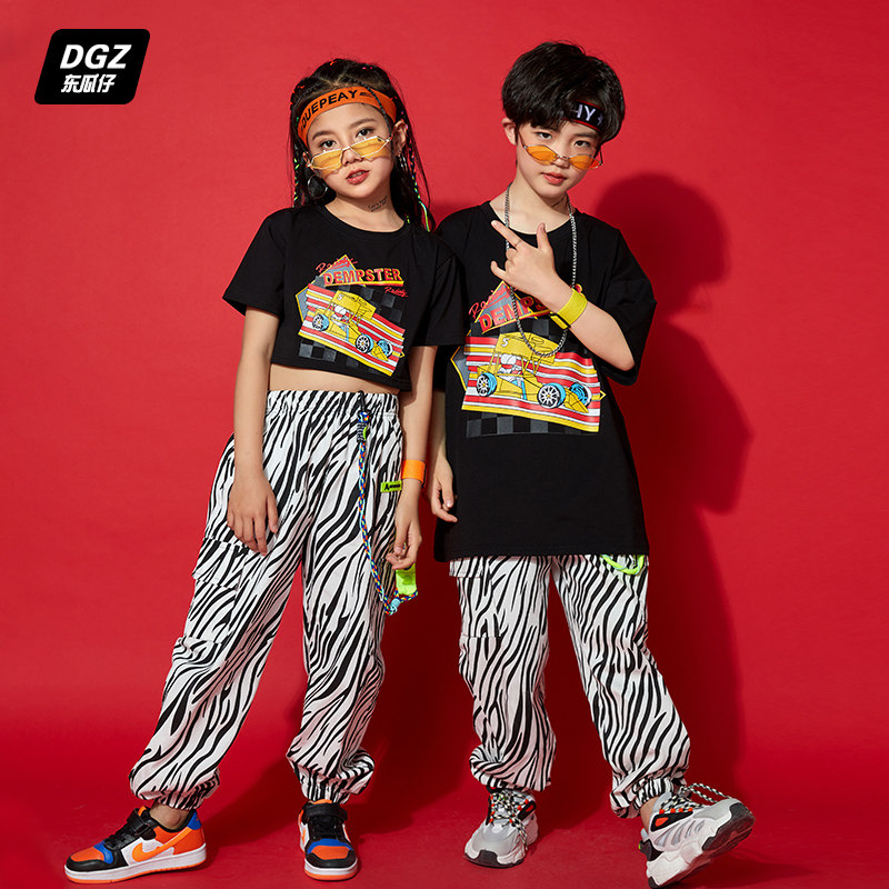 Six-one children's costumes kindergarten cheerleading girls' clothing primary school sports performance costumes men's hip-hop costumes