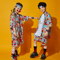 Children Street Dance Tide Suit Hiphop Suit Boy Hip Hop Child Bottling Boomer Play Out Girl Jazz Dance Performance Suit