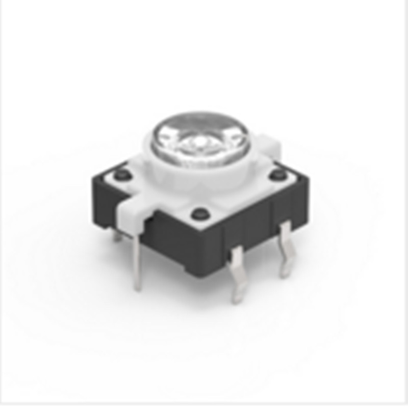 Light switch with light button 12 * 12 * 7 3 transparent handle with lamp touch button environmentally-friendly reset switch