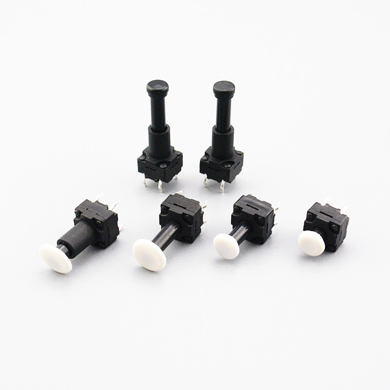 Factory direct sales 6*6 * H waterproof button switch with sheath hooded waterproof light touch micro switch IP67
