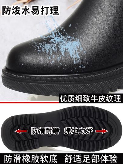 真皮妈妈鞋棉鞋加绒保暖老人皮鞋软底防滑羊毛短靴中老年女鞋冬款