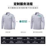 Антистатический износостойкий осенний синий комбинезон