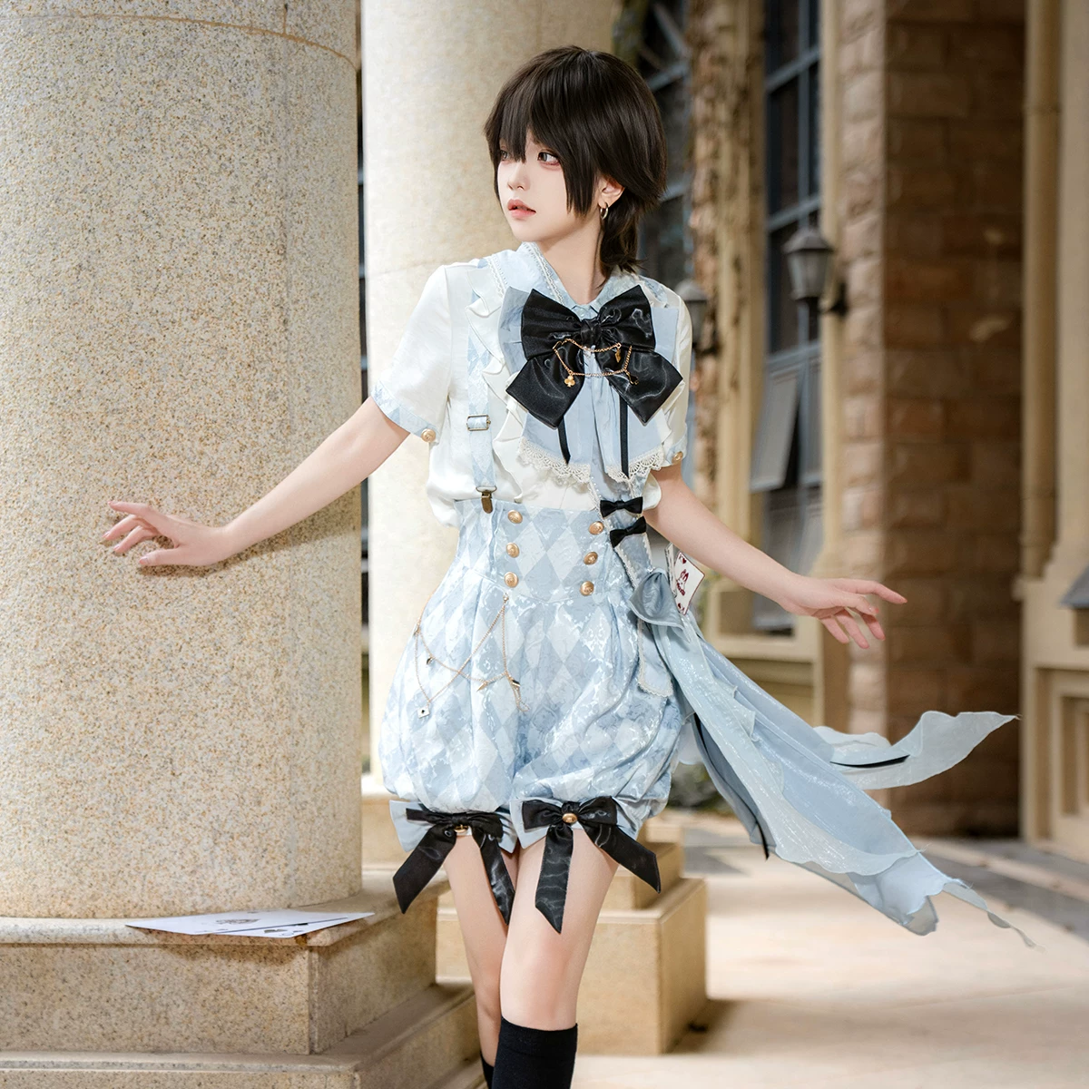 Design genuine overall, set, Birthday gift, Lolita style