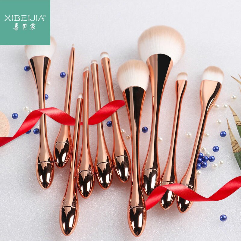 Small waist goblet brush full set of 10 tools beginner beauty makeup set professional portable 5 brushes