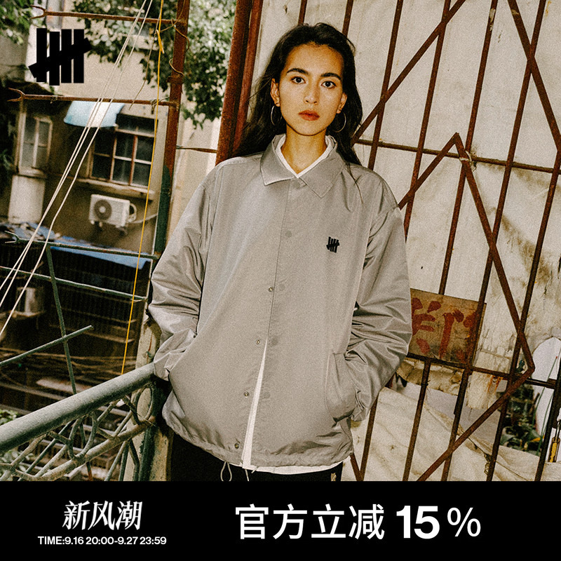 Undefeated Five-Stripe Official Autumn Fashion Trendy American Classic Couple's Matching Lapel Jacket Undefeated Five-Stripe Official Autumn Fashion Trendy American Classic Couple's Matching Lapel Jacket
