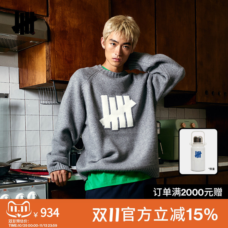 Undefeated Five-Stripe Raglan Sleeve Crew Neck Sweater Classic American Trendy Icon Style 26 Autumn and Winter New Product Undefeated Five-Stripe Raglan Sleeve Crew Neck Sweater Classic American Trendy Icon Style 26 Autumn and Winter New Product
