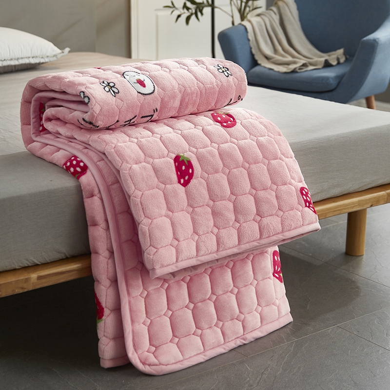 Flannel thickened mattress coral fleece mattress upholstery home tatami mat quilt student dormitory mat