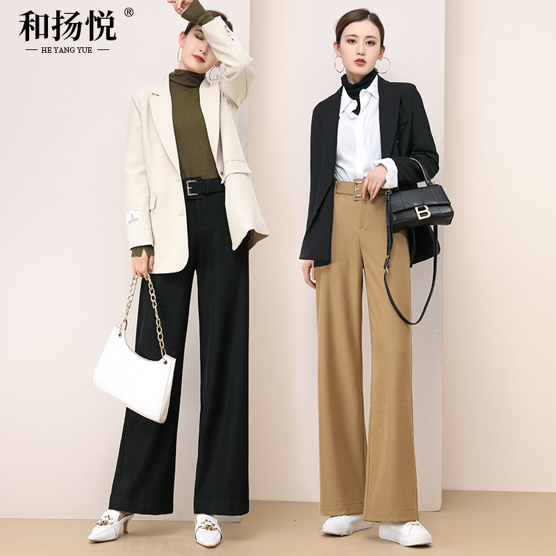 Brand clearance pants Women's spring, summer, autumn and winter (optional lucky bag) Cashmere wide leg pants Jeans Casual Harem pants