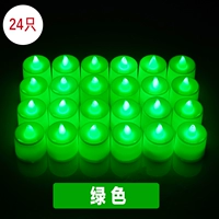 Электронная зеленая свеча, 24 штуки