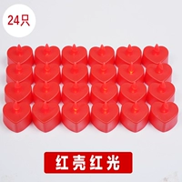 Электронная свеча в форме сердца (красный красный свет) -24 -24