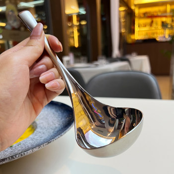 German stainless steel soup spoon