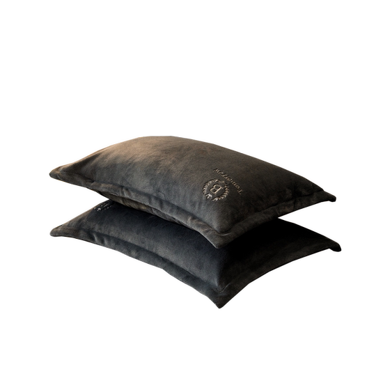 冬季珊瑚绒枕套一对装单人纯色枕头套单个绒毛保暖法兰绒枕头罩子