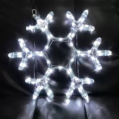 LED light Snowflake light Outdoor waterproof light Festival atmosphere hanging tree landscape Snowflake Christmas decoration five-pointed Star light