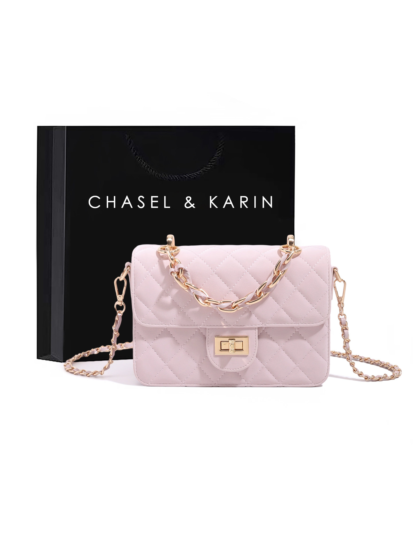 Chasel&Karin Light Luxury Quilted Chain Bag for Women 2026 New Fashion Versatile Single Shoulder Crossbody Small Square Bag