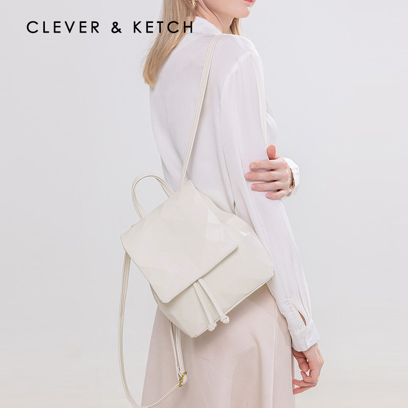 CleverKetsch double shoulder bag women's bag 2022 autumn new tide Han version school bag 100 hitch fashion travel little shoulder bag