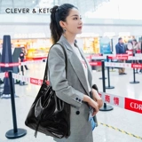 Clever&Ketch женская сумка-ведро большой вместимости, новинка 2025 года, простая и универсальная сумка через плечо на одно и двойное плечо