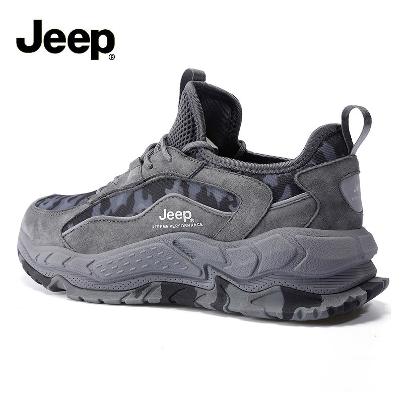 JEEP Jeep Men Shoes 2021 Summer Breakfast Mountain Shoes Outdoor Anti-Slide Sports Daddy Shoes