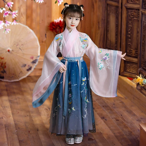 Оригинальное детское осеннее ханьфу, китайский стиль