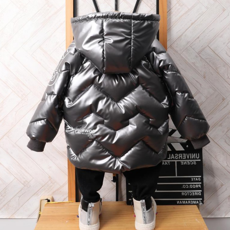 Boy Cotton Coat Winter Coat 2020 New Children Boy Foreign Pie Duvet Cotton Clothing Plus Suede Thickened Winter Clothing Cotton Padded Jacket