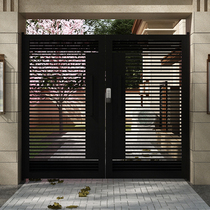 Villa Doors Aluminum Alloy Double Open Doors Home Countryside Outdoor Patio Door Stainless Steel Folio Electric Door Custom