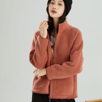 (700g Extra Thick Jacket) Womens New Winter Thickened Sheep Velvet Stand Collar Double-sided Velvet Short Polar Fleece Jacket