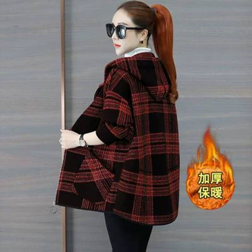 Утепленное шерстяное шерстяное пальто, зимняя куртка, большой размер, оверсайз, в корейском стиле