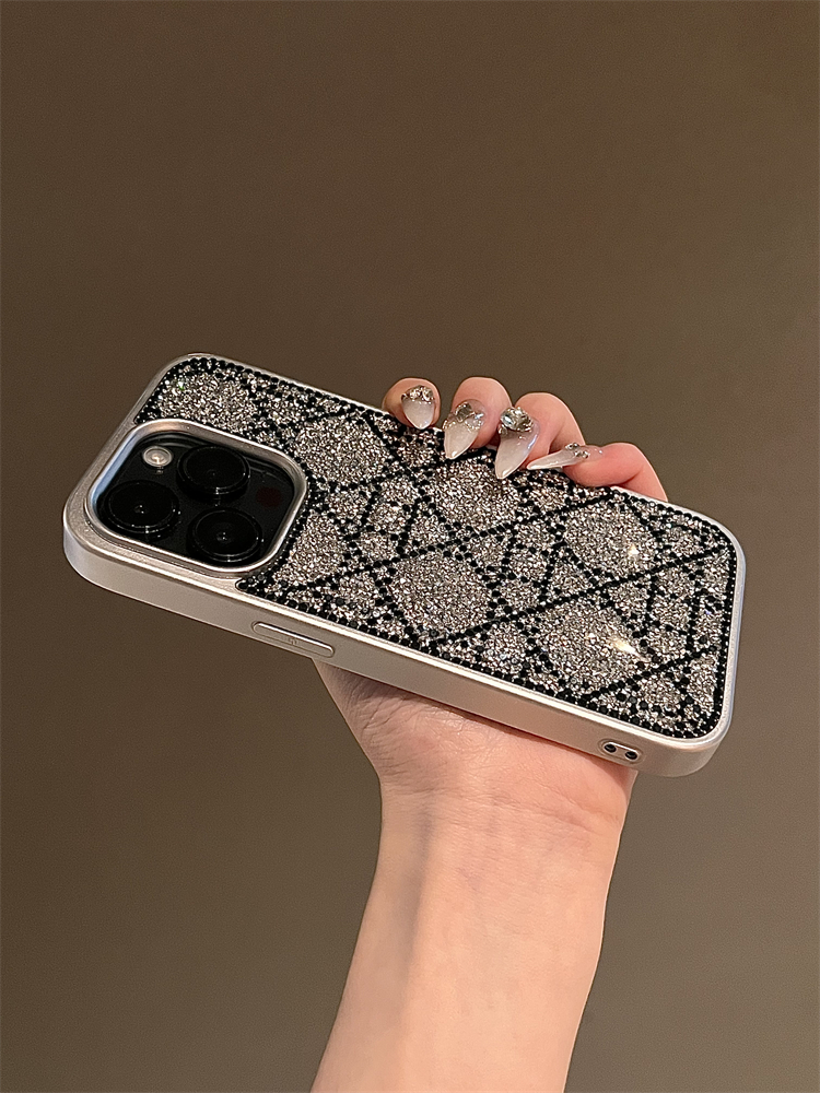 【 Haute qualité 】 Coque de téléphone Crystal Diamond Promax New iPhone 15 Premium Feeling 13 Sets 14 Anti Drop 12 Silicone_voghion.com