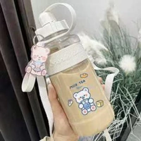 Небольшая сумка, чай с молоком, подвеска, с медвежатами, 1000 мл