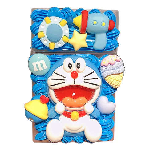 Кремовый креативный мультяшный милый портативный пластиковый портсигар ручной работы, подарок на день рождения