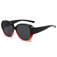 Серые красные рамки Черная и серая пленка (импортированные поляризованные линзы, солнцезащитные и ультрафиолетовые лучи)