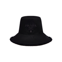 (Interest-free for 12 issues) Prada Women’s Logo Decorated Wide Brim Denim Bucket Hat