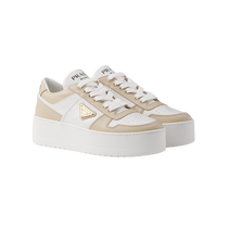 (Interest-free for 6 periods) Prada Womens Downtown Bold thick-soled cow leather sneakers
