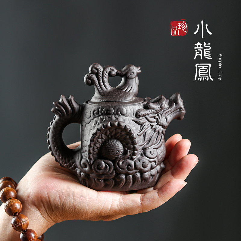 Package mail small capacity xi shi pot of yixing teapot manual filtering it antique teapot small kung fu tea set