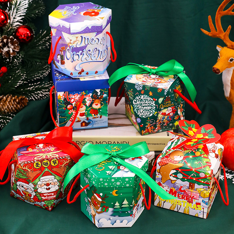 Creative Christmas Eve Apple Gift Box Christmas Gift Ping An Fruit Packaging Box Gift Bag Candy Apple Wrapping Paper