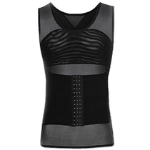 I mens shapewear belly-control vest waist-shaped waist corset chest shaping corset body-hiding artifact powerful reduction of beer belly