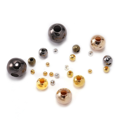 Материал для бисера: разделительные бусины, перфорированные железные бусины, круглые бусины, ювелирные аксессуары ручной работы своими руками, бусины для позиционирования трубки не могут быть сплющены.