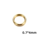 Золотое кольцо 0,7*4 мм для рта 𫔭 (около 200 шт.)