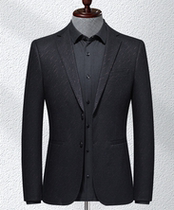 Autumn and winter knitted wool suits for young and middle-aged men small suits for men slim woolen casual suits for men