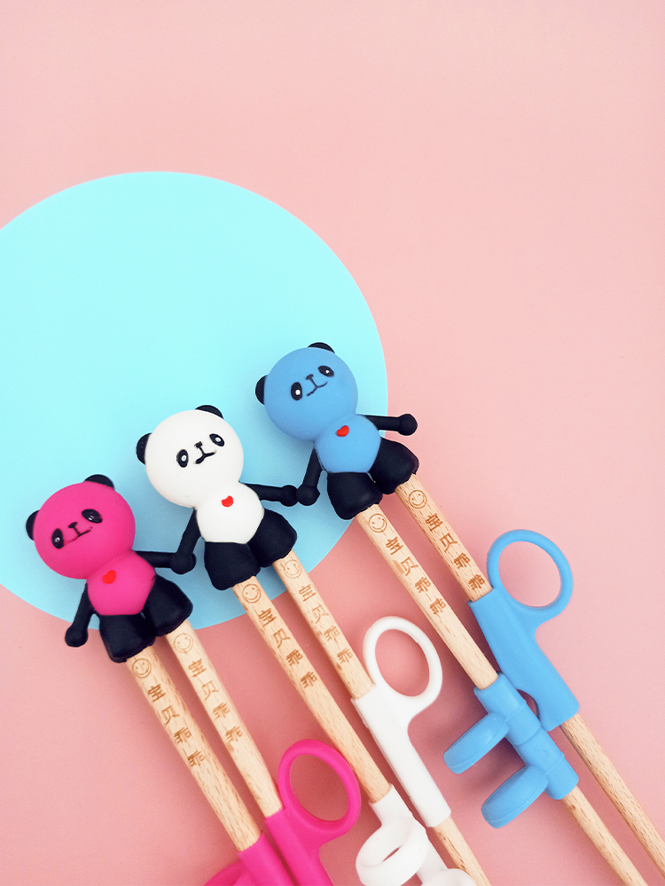 Rich people children training chopsticks Household boys and girls a period of auxiliary learning practice chopsticks baby tableware