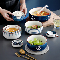 Ceramic Bowl Soup Bowl Big Number Home Creative Rice Bowl style tableware One food Nordic Personality Bowl Single Dessert Bowl