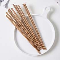 Japan-style Chopsticks 10 Double-loaded home solid wood Natural Chicken Wings Wood Chopsticks resistant to high temperature and upscale Home Clothing Tableware