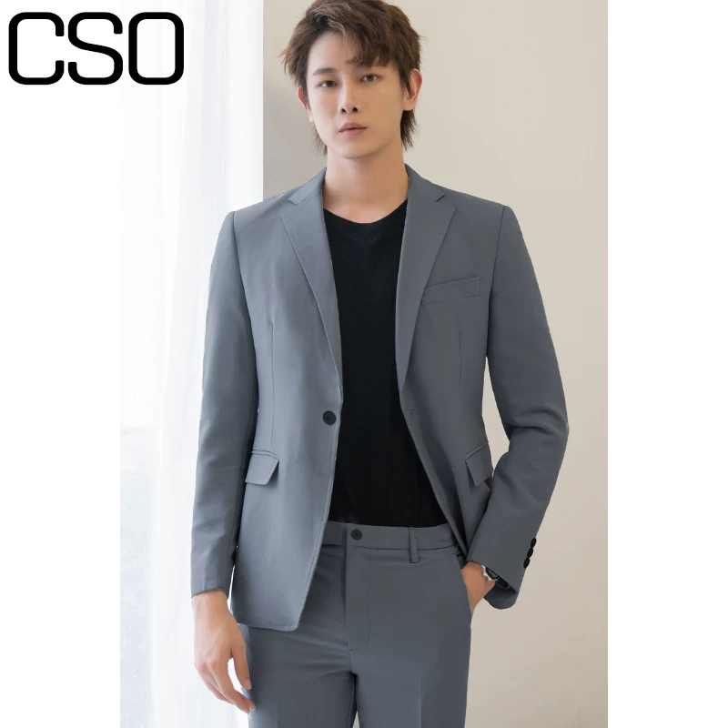 Осенний куртка, комплект, костюм, корейский стиль, slim fit