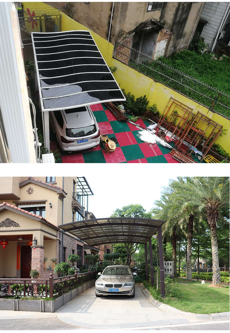 Aluminum alloy Villa small courtyard shed terrace balcony courtyard canopy parking shed outdoor rainproof home awning