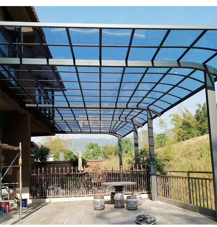 Aluminum alloy Villa small courtyard shed terrace balcony courtyard canopy parking shed outdoor rainproof home awning